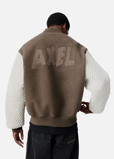 Takki AXEL ARIGATO Varsity Jacket with Knit Sleeves Ruskea | A3148002, 3