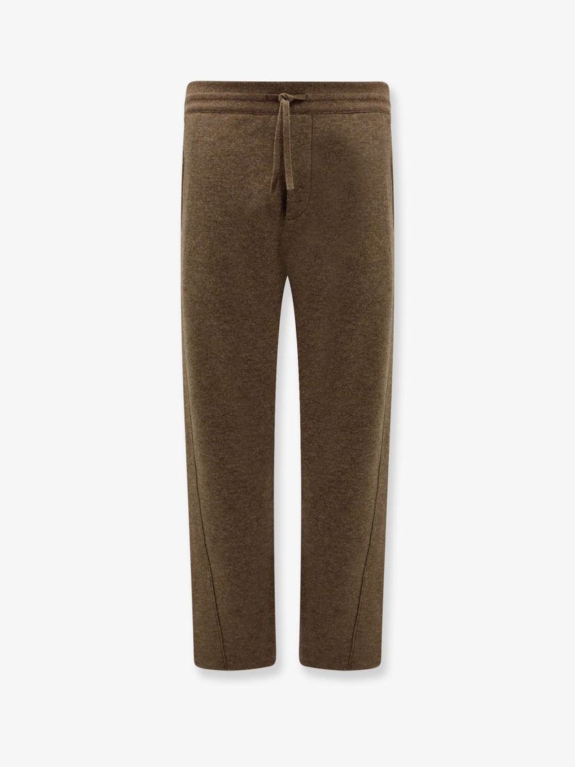 Verryttelyhousut Loro Piana Brown Wool Blend Straight-Leg Trousers Ruskea | FAO7049H0BF