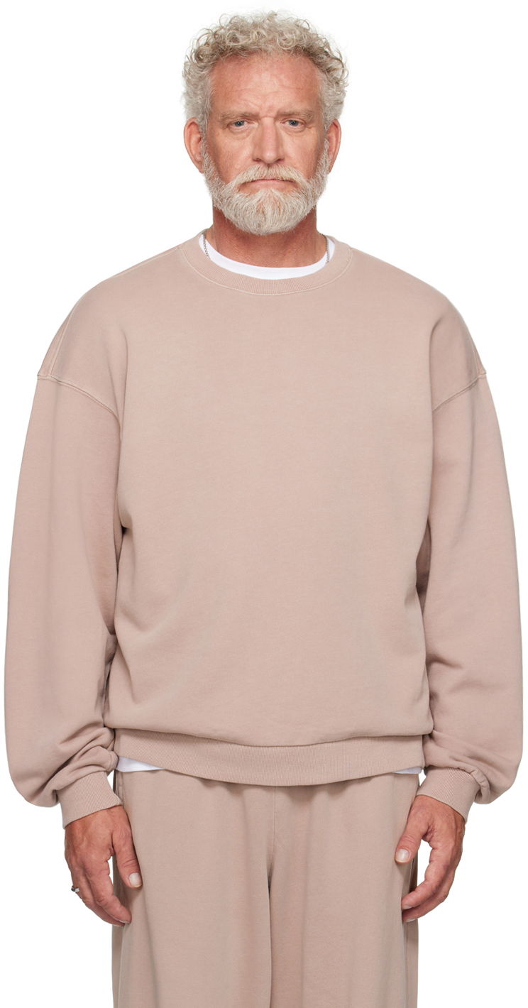 Huppari SKIMS Terry Relaxed Crewneck Sweatshirt Beige | TP-PLO-5252M