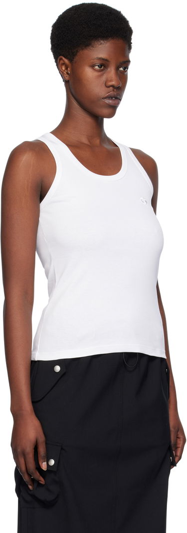 Tankkitoppi Coperni Coperni Embroidered Tank Top Valkoinen | COPJS12510, 3
