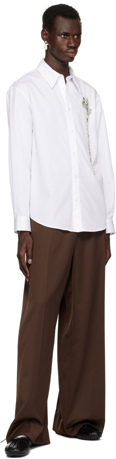 Housut Simone Rocha Simone Rocha Wide Leg Drawstring Trousers Ruskea | 4143D 1217, 3
