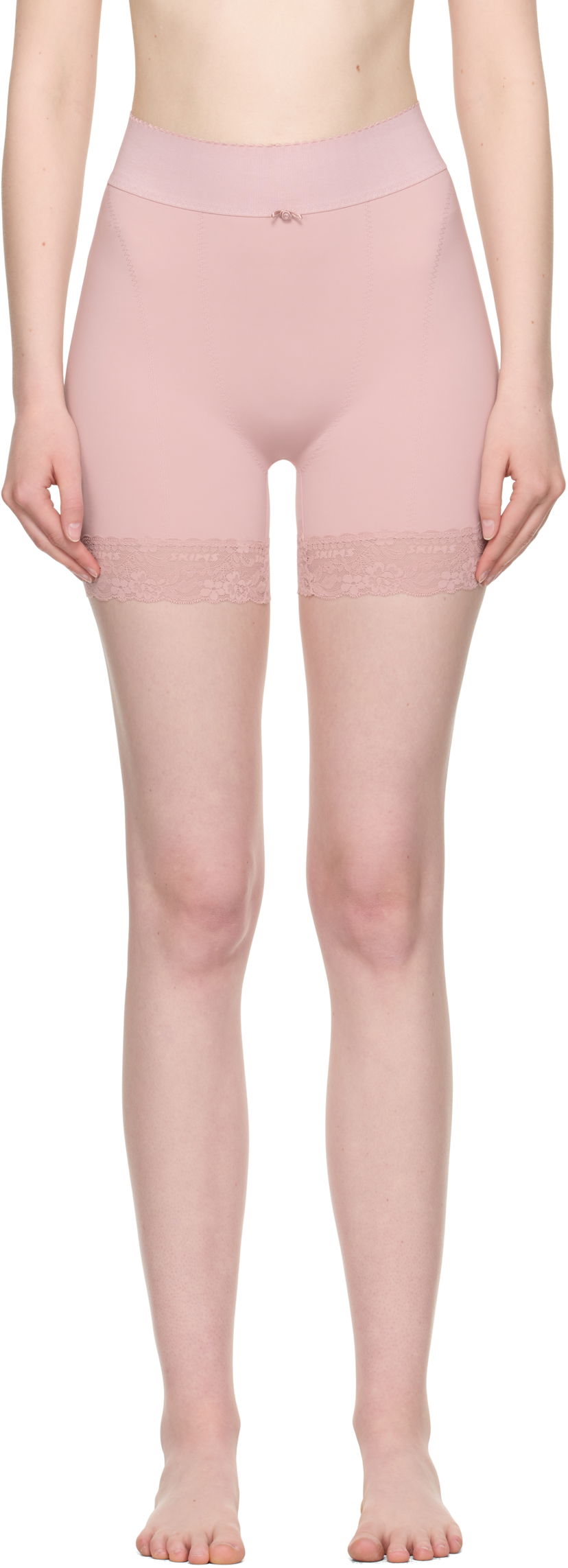 Pikkuhousut SKIMS SKIMS Vintage Shapewear Mid Thigh Shorts Vaaleanpunainen | BO-SHO-7923W