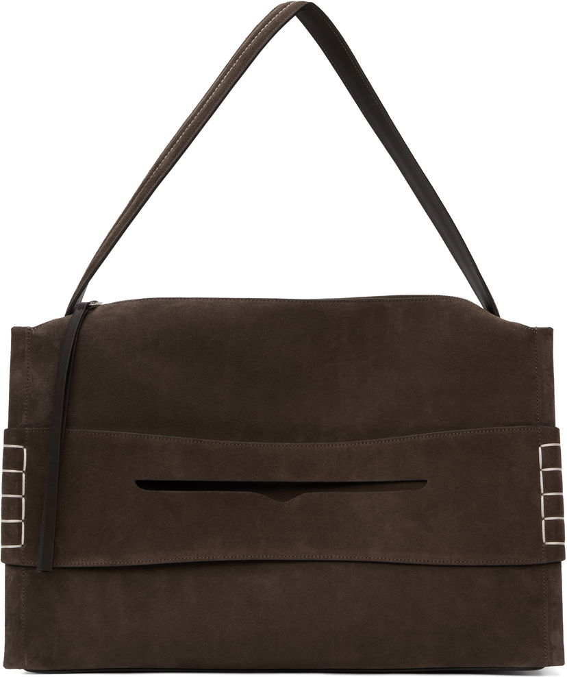 Olkalaukku JW Anderson JW Anderson Large Loafer Suede Shoulder Bag Ruskea | HB0717-LA0364