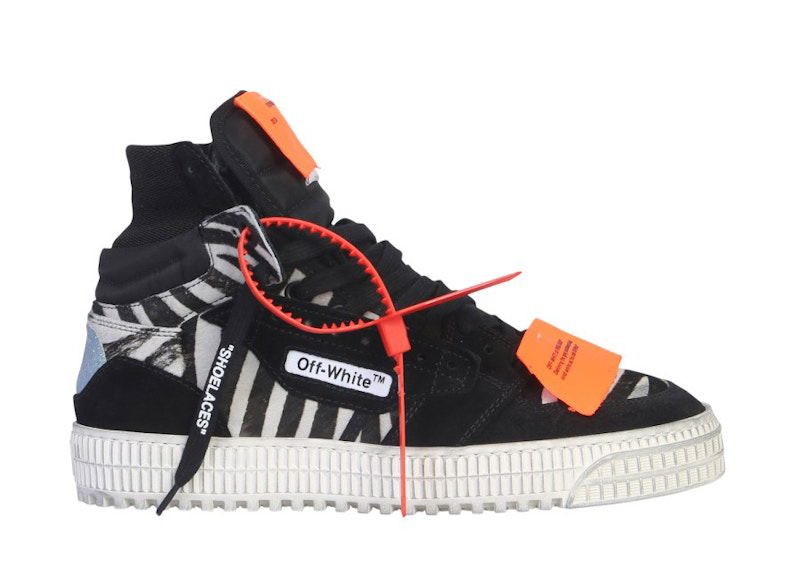 Tennarit ja kengät Off-White 3.0 Off Court High-Top Pony Zebra W Musta | OWIA112R21LEA0021001, 0
