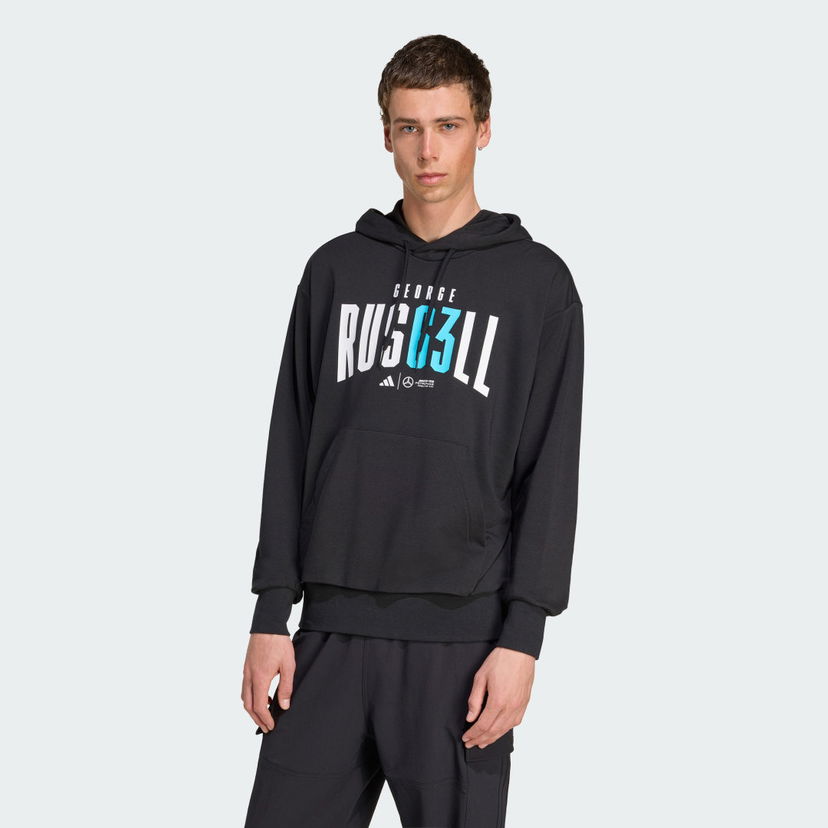 Huppari adidas Performance Mercedes-AMG Petronas Formula One Team George Russell Hoodie Musta | JZ8903