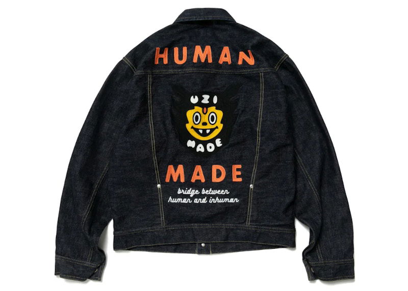 Bomber-takki Human Made Uzi Made Denim Jacket Sininen | XX23JK005