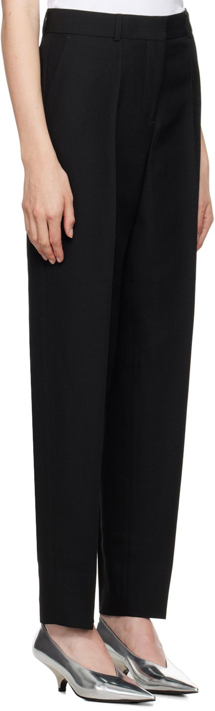 Housut TOTEME Low-Waist Tailored Trousers Musta | 244-WRB0228-FB0026, 1