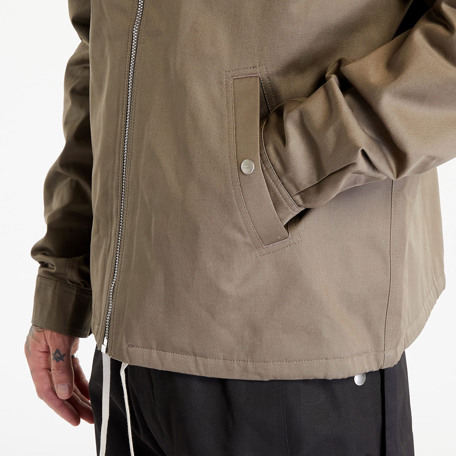 Takki Rick Owens Zipfront Jacket Beige | DU02C5783 TW 34, 1