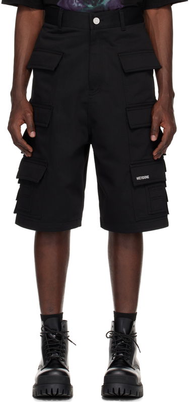 Shortsit We11done We11done Flap Pocket Shorts Musta | WD-PT1-24-218-M-BK, 0