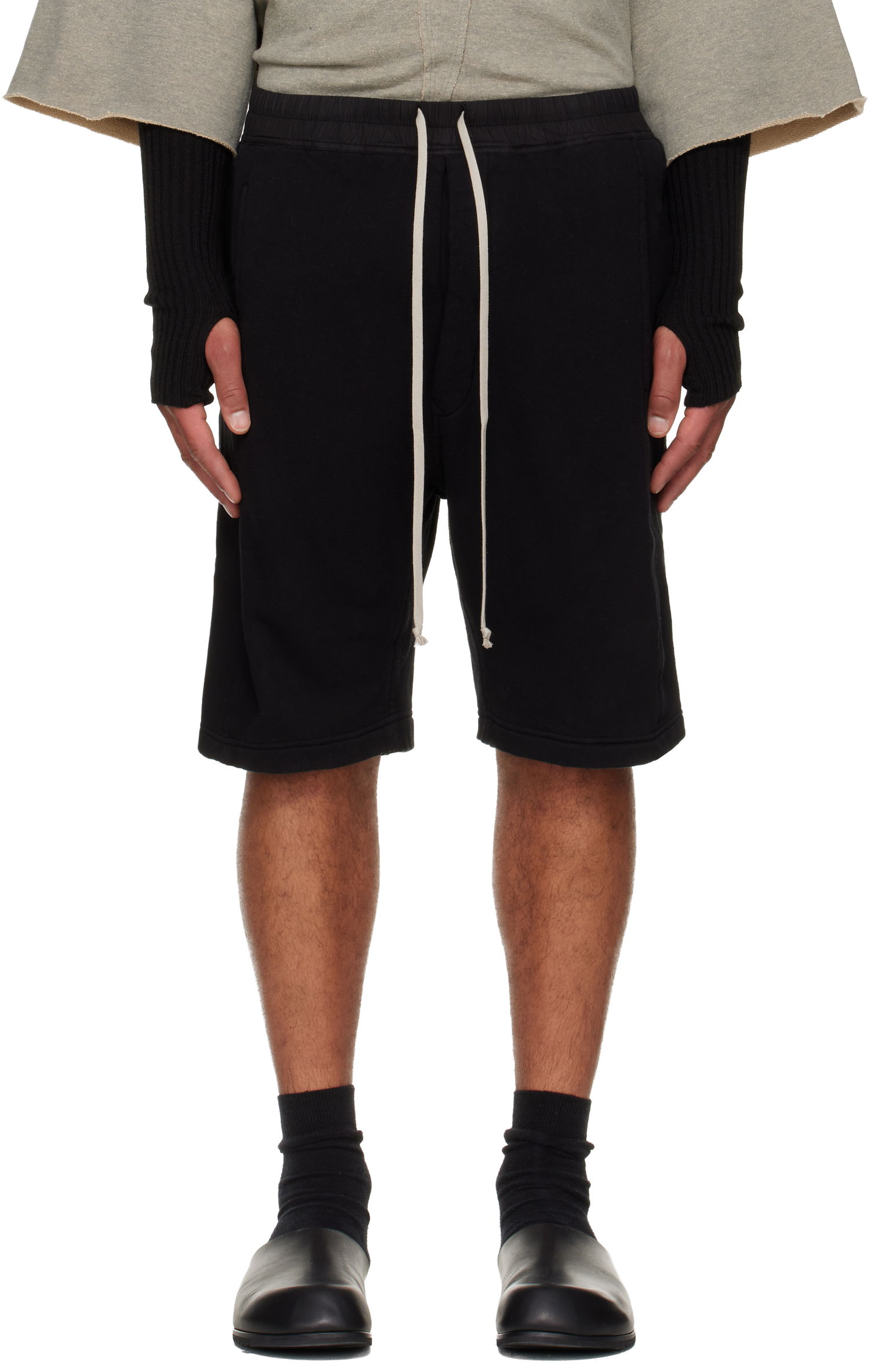 Shortsit Rick Owens DRKSHDW Concordians Pusher Shorts Musta | DU02E7373 FSL, 0