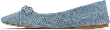 Vaatteet JW Anderson JW Anderson Calf Suede Print Ballerina Flats Sininen | BL0031-LA0238, 2