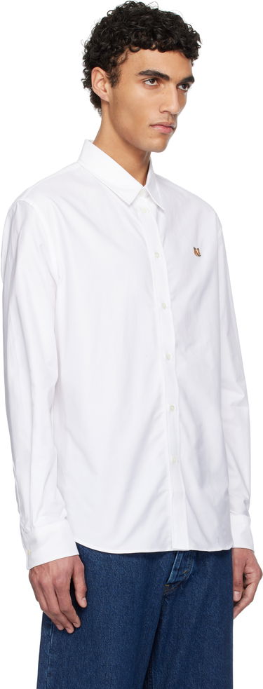 Paita MAISON KITSUNÉ Maison Kitsuné Casual Shirt with Fox Head Embroidery Valkoinen | MM00408WC5012, 1