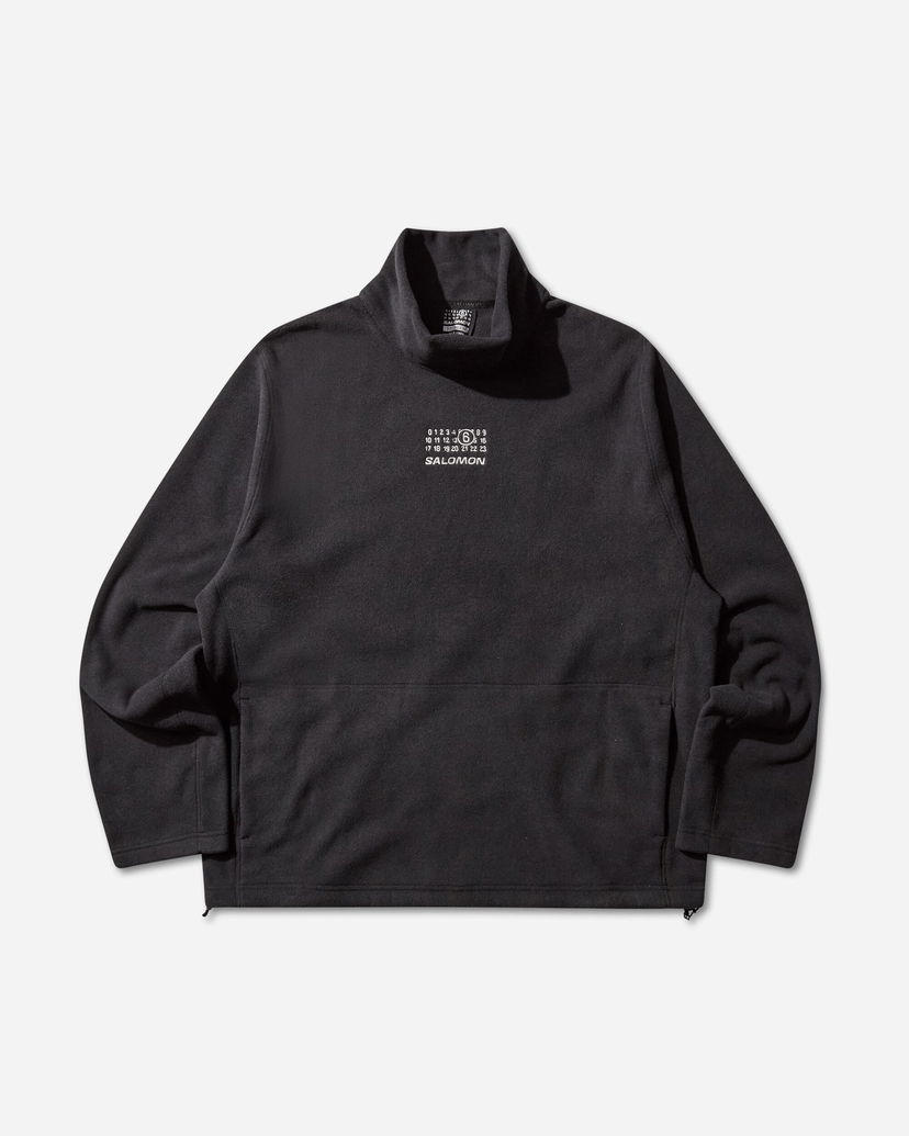 Huppari Maison Margiela High Neck Longsleeve Fleece Pullover Musta | SH0NH0019 899