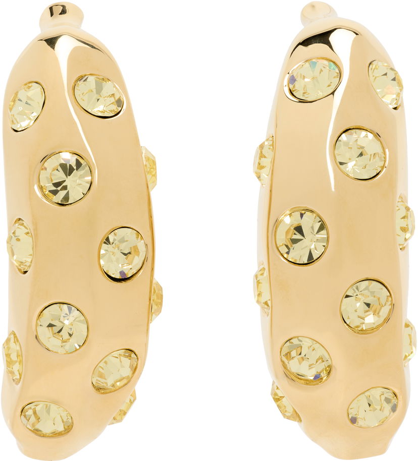 Korvakorut Jacquemus Jacquemus La Croisière 'The Bananes' Gold-Tone Crystal Earrings Keltainen | 25E251JW741-5101