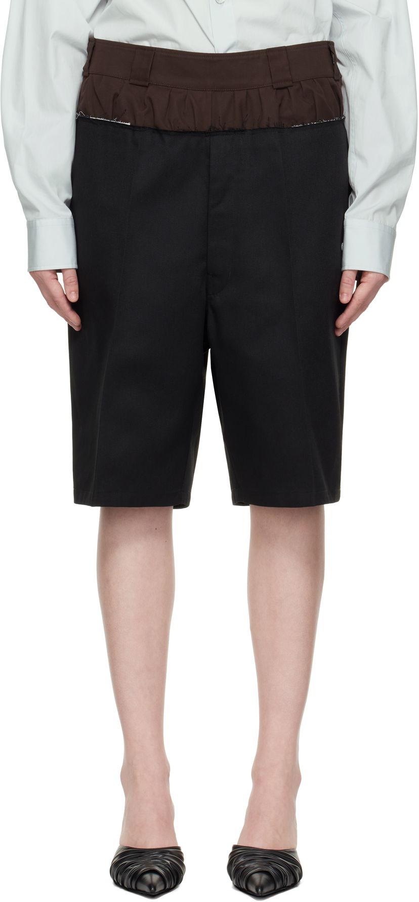 Shortsit Maison Margiela Maison Margiela 'Anonymity Of The Lining' Tailored Shorts Musta | S51MU0070 MTN075