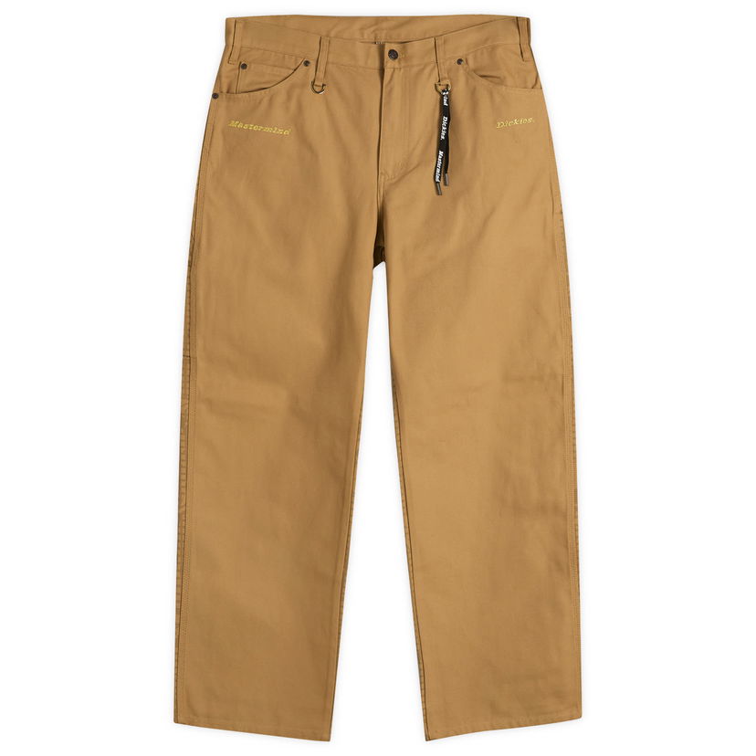 Housut Mastermind WORLD Mastermind World x Dickies Duck Carpenter Pants, Size Large Ruskea | MJ25C14-PA100-1