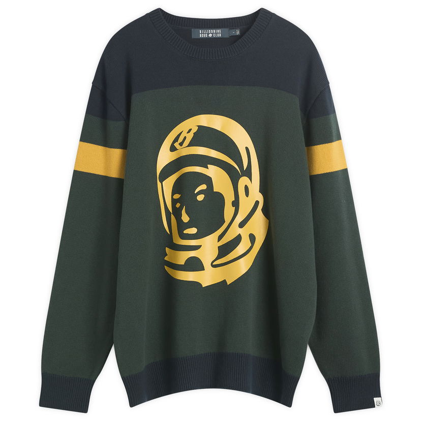 Villapaita BILLIONAIRE BOYS CLUB Astro Panelled Knit Jumper Vihreä | B25334-DGN