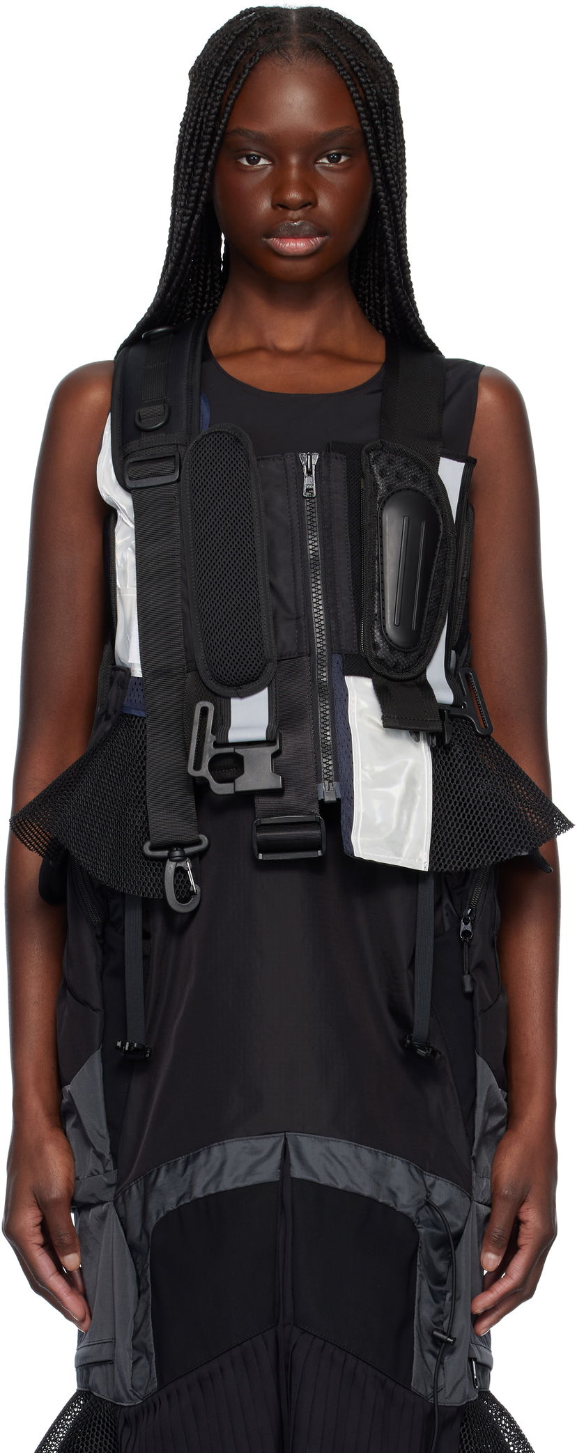 Liivi Junya Watanabe Junya Watanabe Komine Protector Paneled Vest Musta | JO-V002-S25