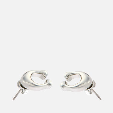 Korvakorut Coach Bubble C Stud Earrings Metallinen | 37369816RHO030, 1