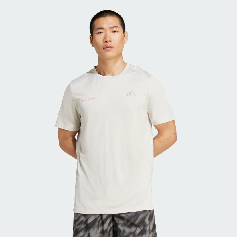 T-paita adidas Performance Own The Run T-Shirt Valkoinen | JL8724