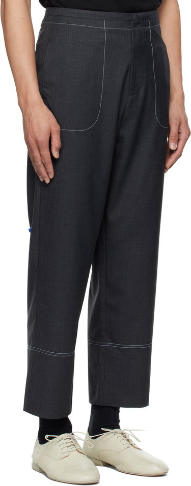 Housut ADER ERROR ADER error Product. 81 Pinstripe Cropped Trousers Harmaa | BO01SSSA0204GR, 1
