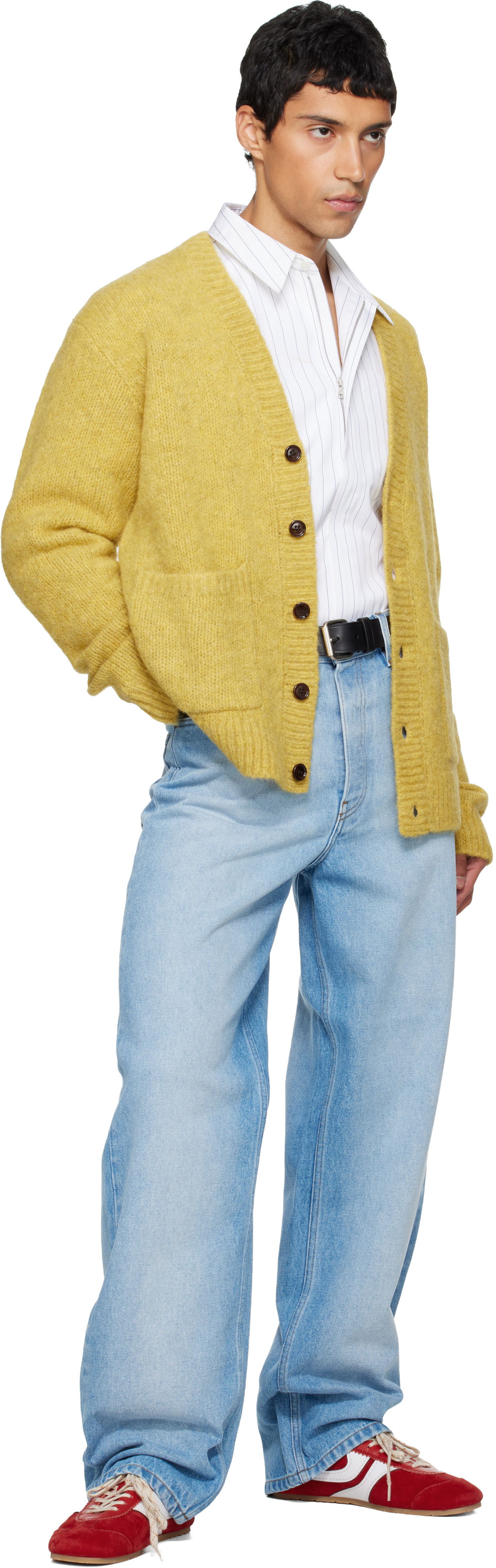 Vyöt Dries Van Noten Dries Van Noten Smooth Leather Belt with Silver-tone Buckle Musta | 252-021400-102, 1