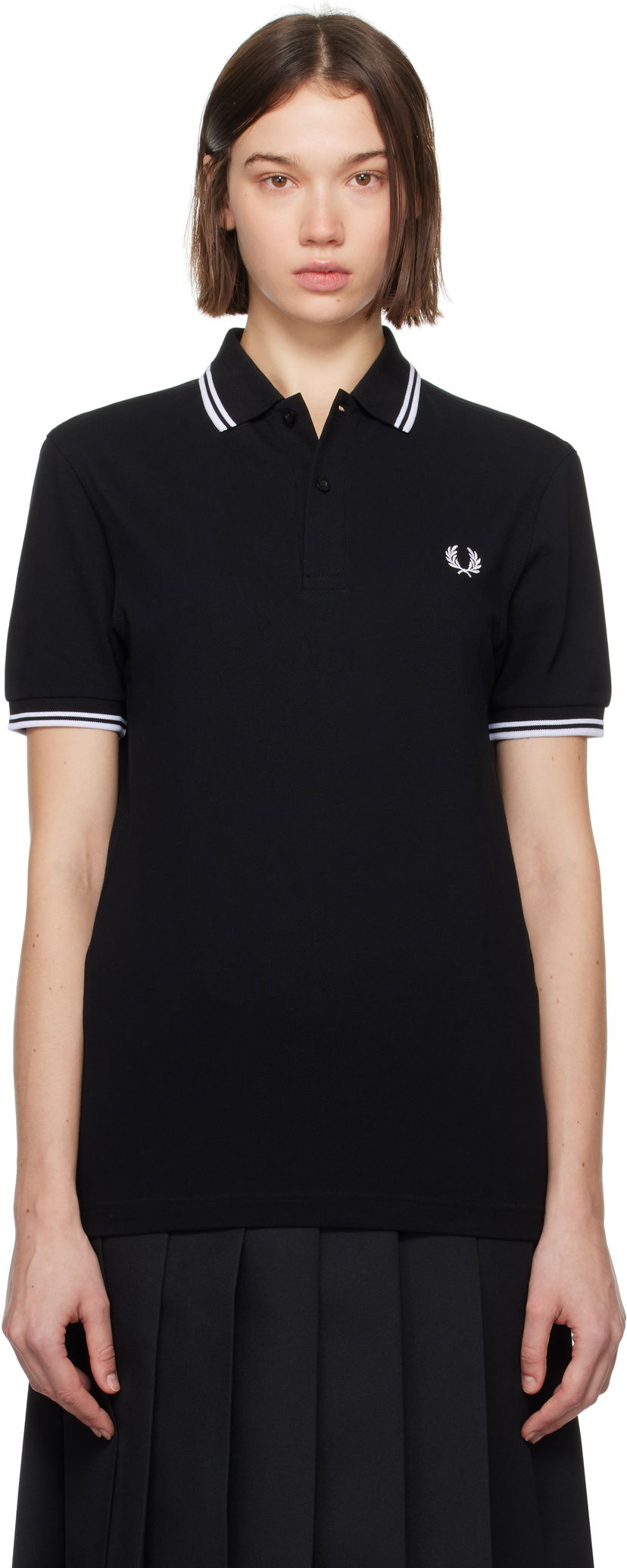 Poolopaita Comme des Garçons 'Strong Will' Polo Shirt Musta | FN-T502-W24