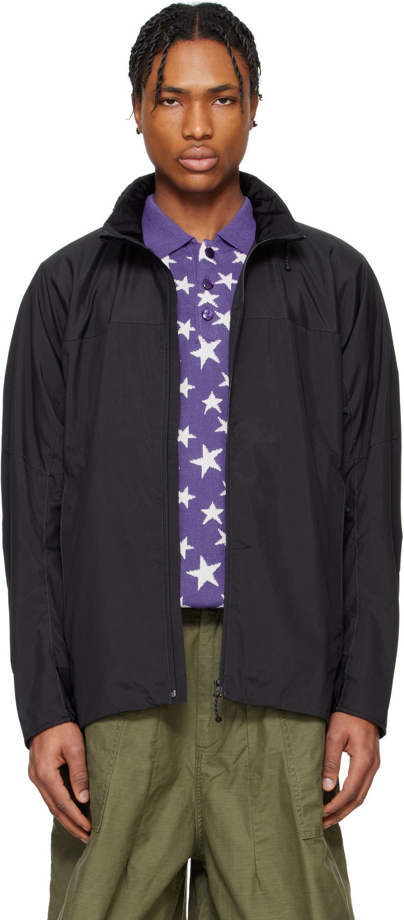 Tuulitakki Needles NEEDLES Wind Jacket Musta | QV377