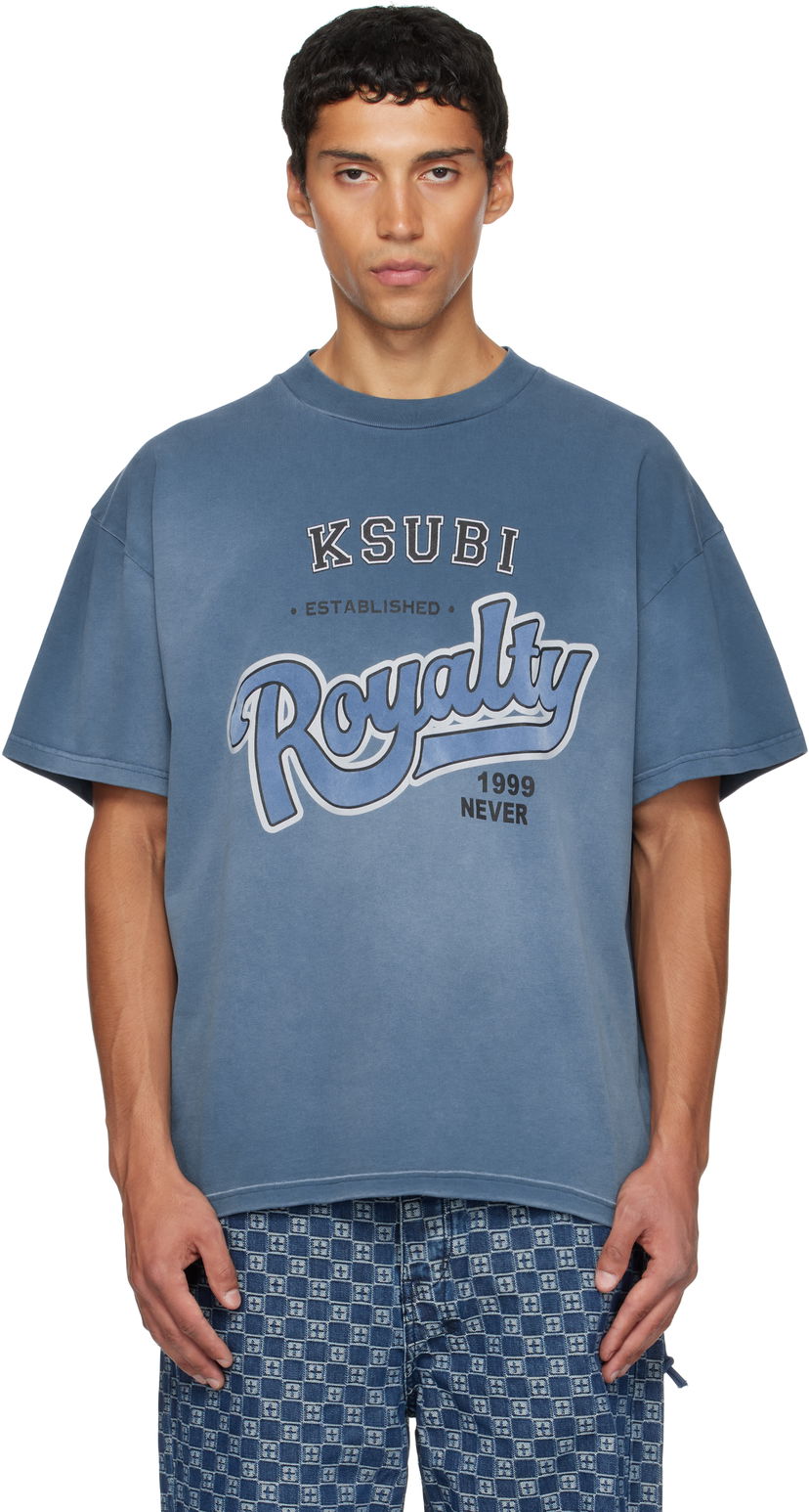 T-paita Ksubi Ksubi Champions Ekcess Short Sleeve T-Shirt Sininen | MFA25TE009