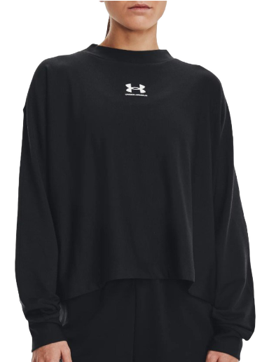 Huppari Under Armour Rival Terry Oversized Crew Neck Musta | 1376995-001