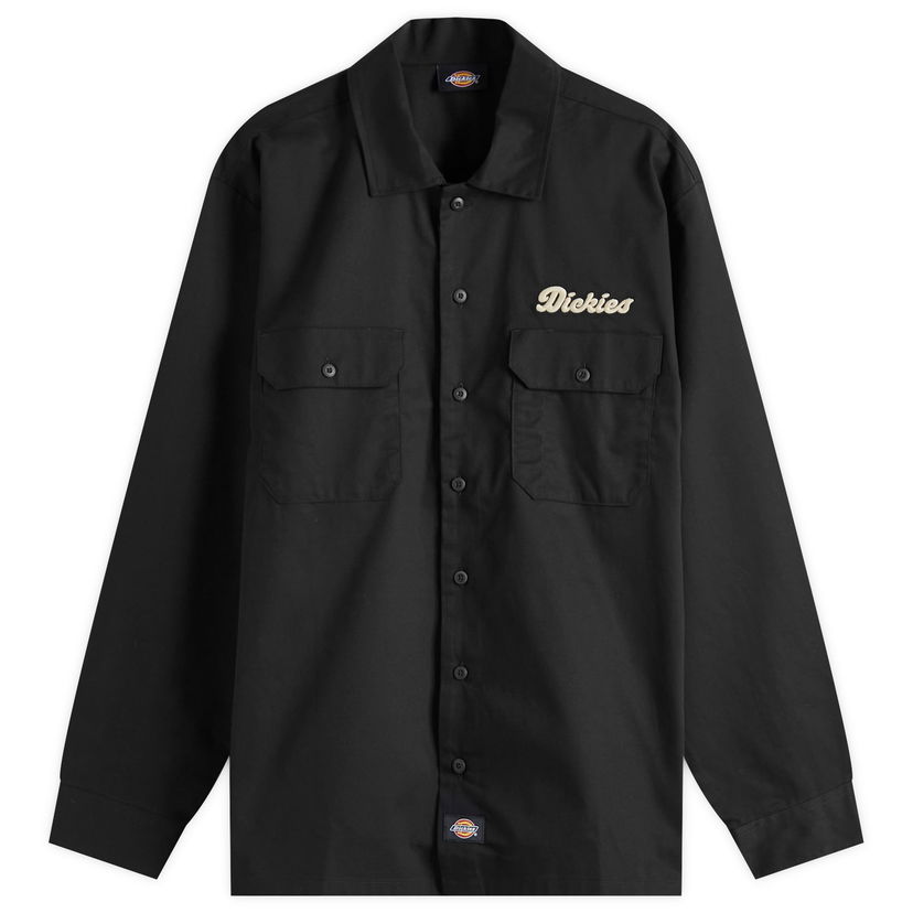 Paita Dickies Lewistown Work Shirt, Size Large Musta | DK0A4Z7PBLK1-247