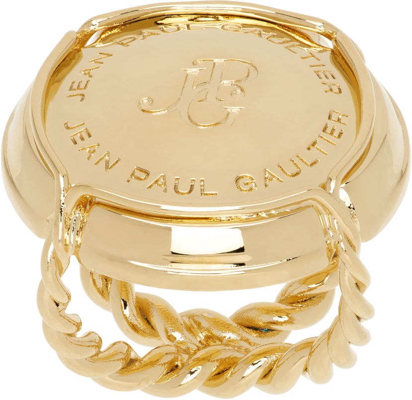 Sormus Jean Paul Gaultier Jean Paul Gaultier 'The Champagne' Gold Ring Keltainen | 25/03-W-JW004-X053-92