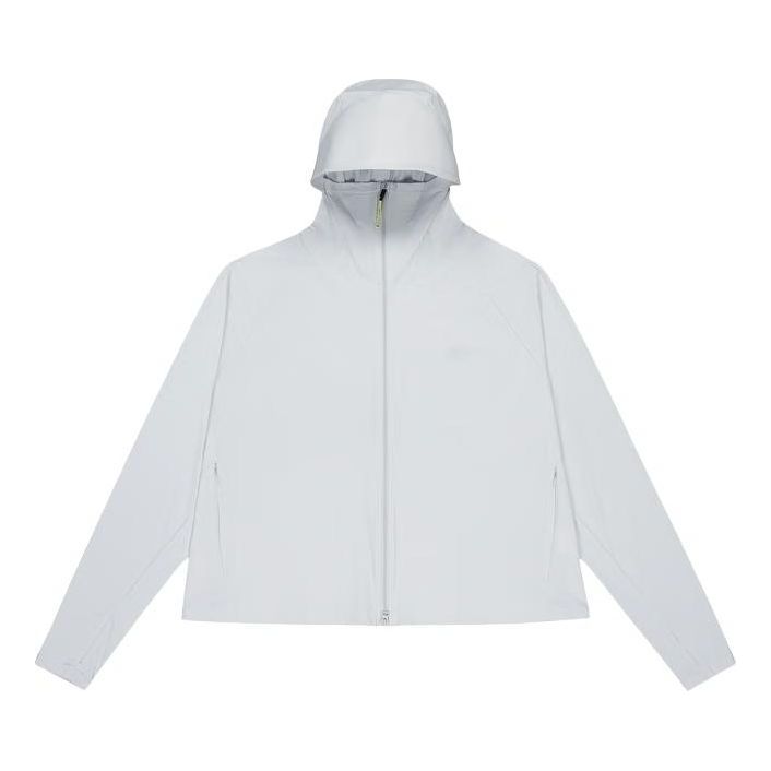 Tuulitakki New Balance Full Zip Sunscreen Jacket Harmaa | MDE24222-GR