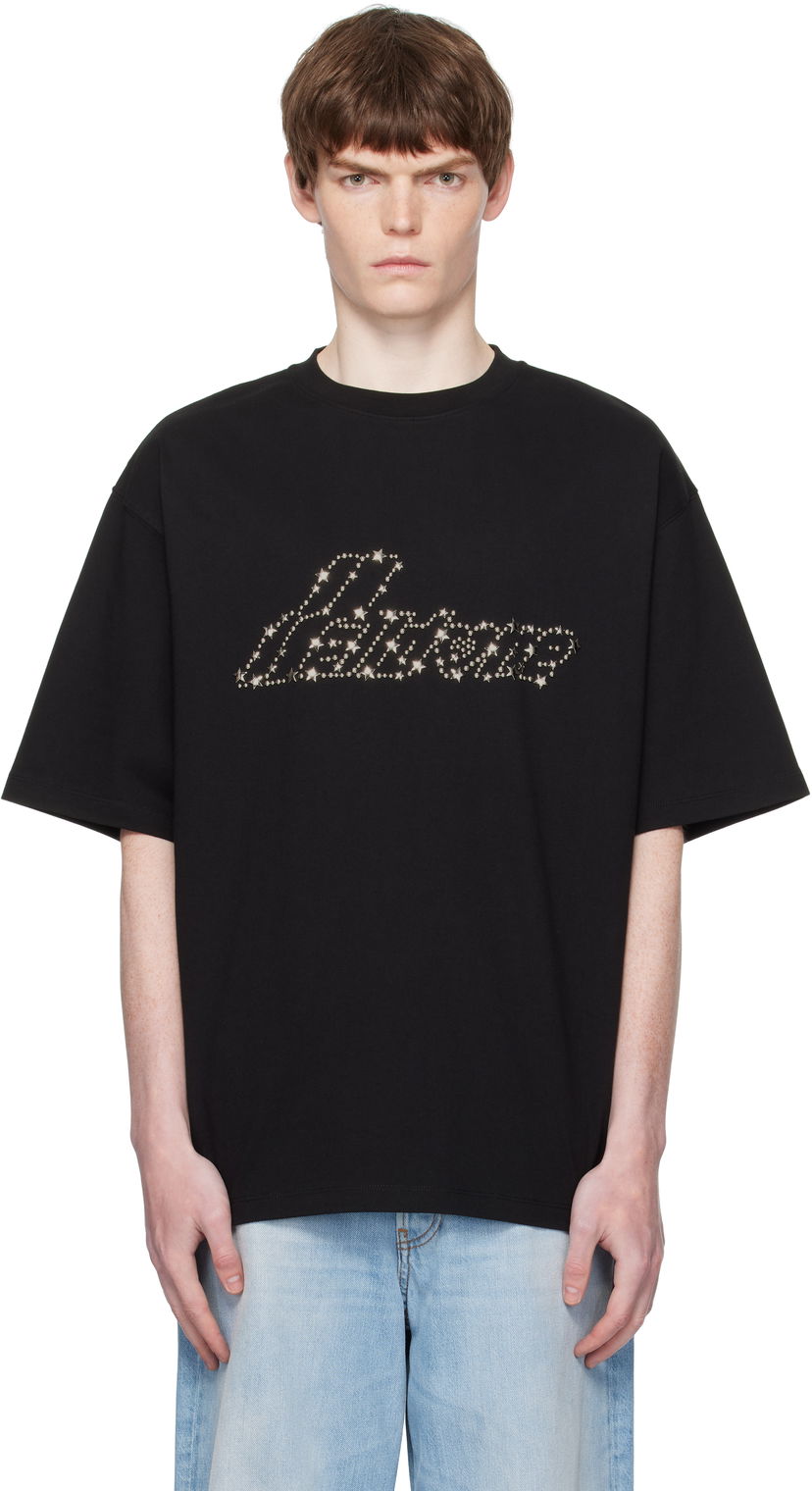 T-paita We11done WE11DONE Pearly Logo T-Shirt Musta | WD-TT2-25-735-U-BK