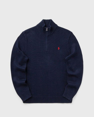 Villapaita Polo by Ralph Lauren Knitted Half-Zip Sweater with Embroidered Logo Tummansininen | 710859939002, 0