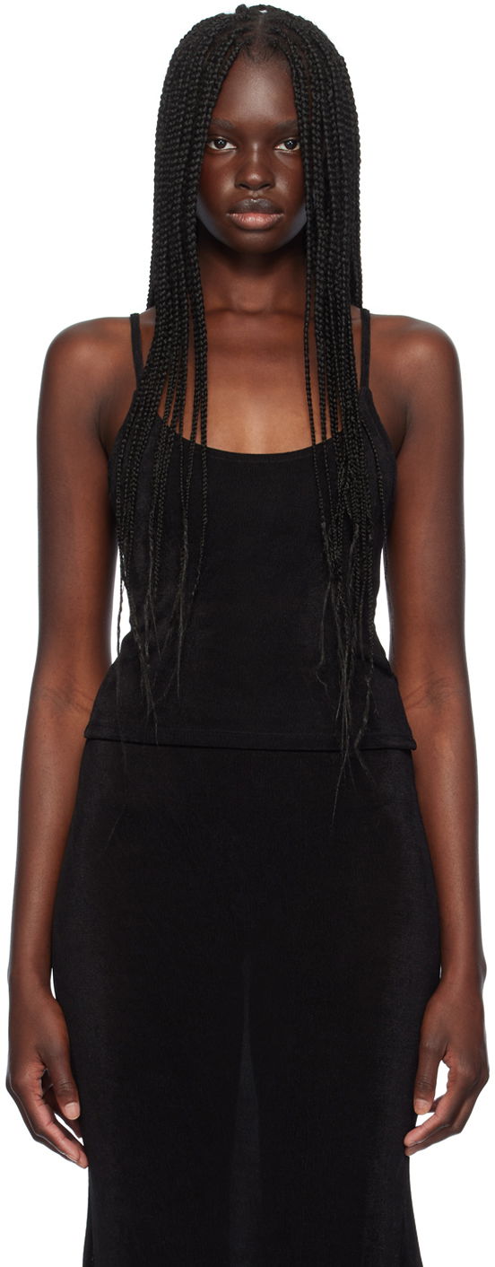 Tankkitoppi GUIZIO Guizio Ira Fitted Camisole Musta | P24116K066