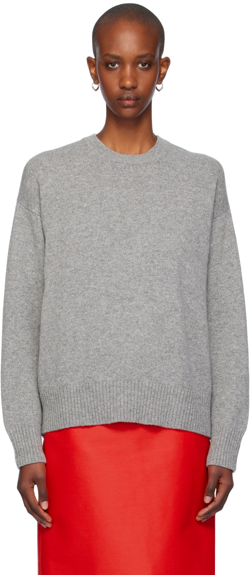 Villapaita &Daughter Slouch Crewneck Sweater Harmaa | HKN03900