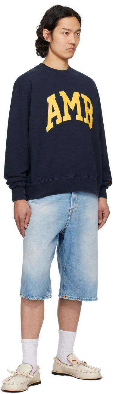 Huppari Ambush AMBUSH 'AMB' Graphic Sweatshirt Tummansininen | 12115332, 3