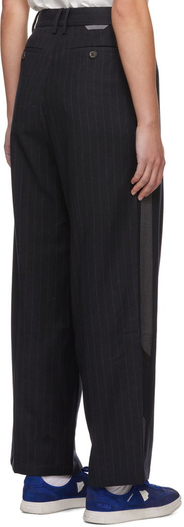 Housut ADER ERROR Pinstripe Wide-Leg Trousers Musta | BMADFWSA0203NV, 2