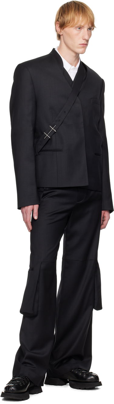 Takki HELIOT EMIL HELIOT EMIL Aegis Wrap Blazer Musta | SS25_M_04_045_BLK01_CO, 3