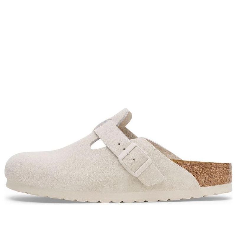 Tennarit ja kengät Birkenstock Boston Soft Footbed Suede Sandals Valkoinen | 1027667