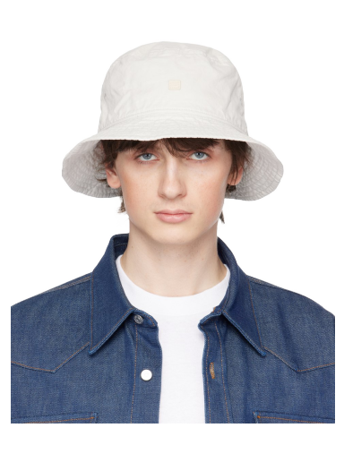 Hattu Acne Studios Embroidered Bucket Hat Harmaa | C40275-