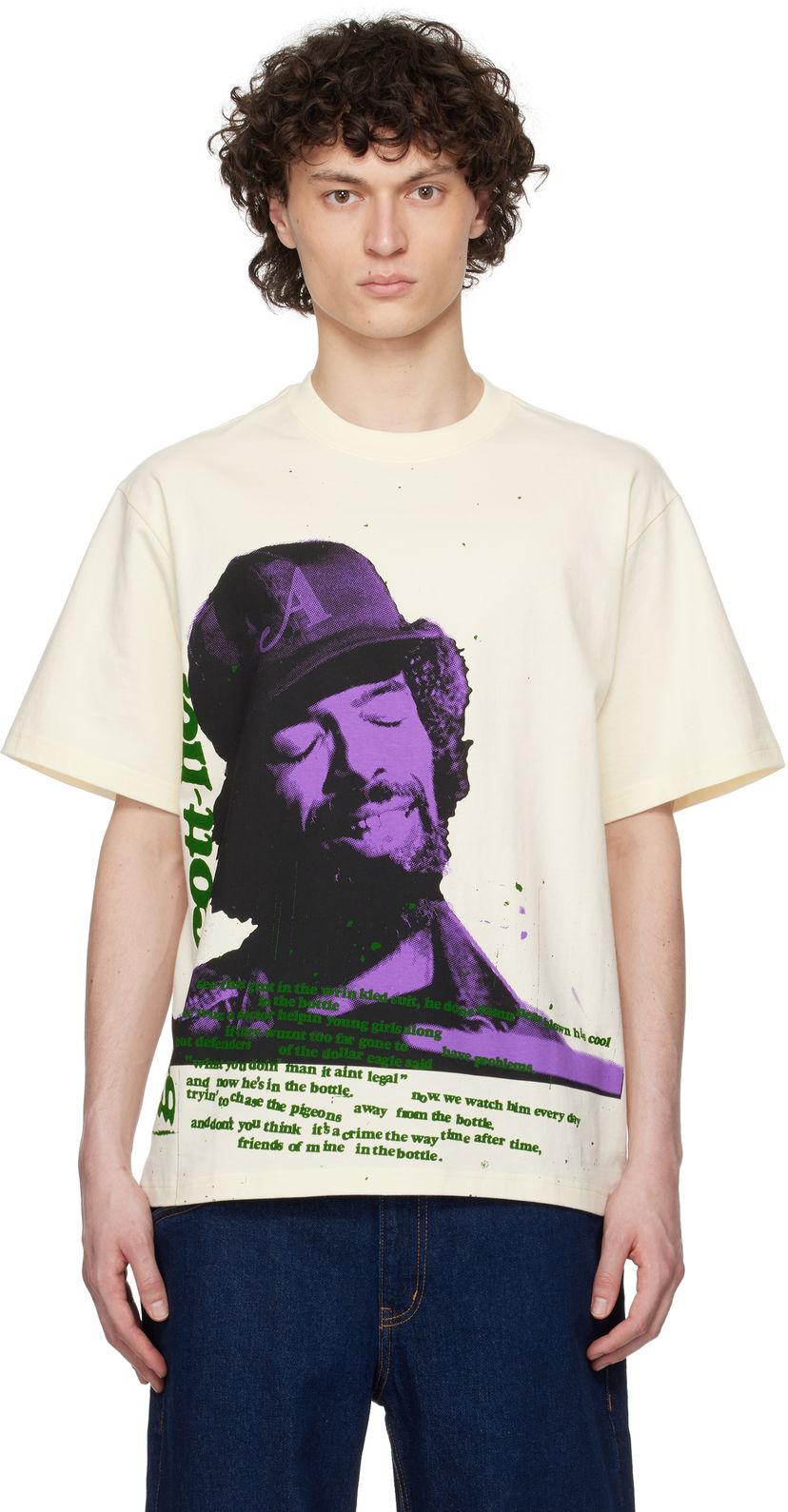 T-paita Awake NY Awake NY Gil Scott-Heron Graphic T-Shirt Beige | AWK-SP25-TS005