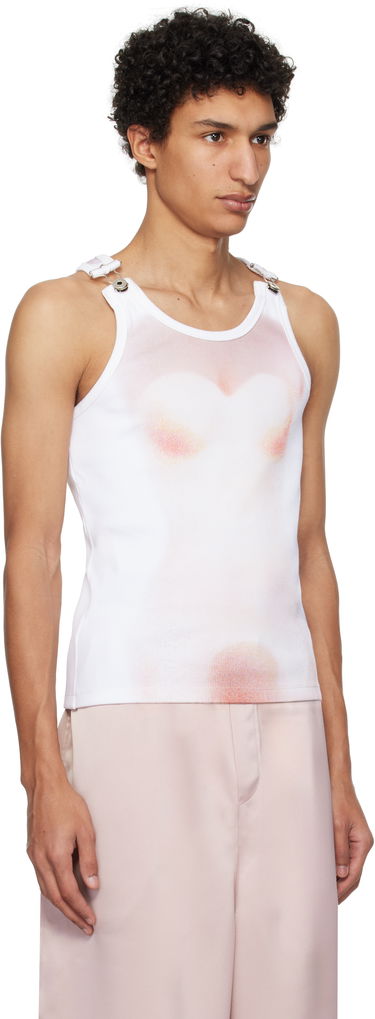 Tankkitoppi Jean Paul Gaultier Jean Paul Gaultier 'Le Classique' Print Tank Top Valkoinen | 25/33-F-DB050-J580-0120, 1