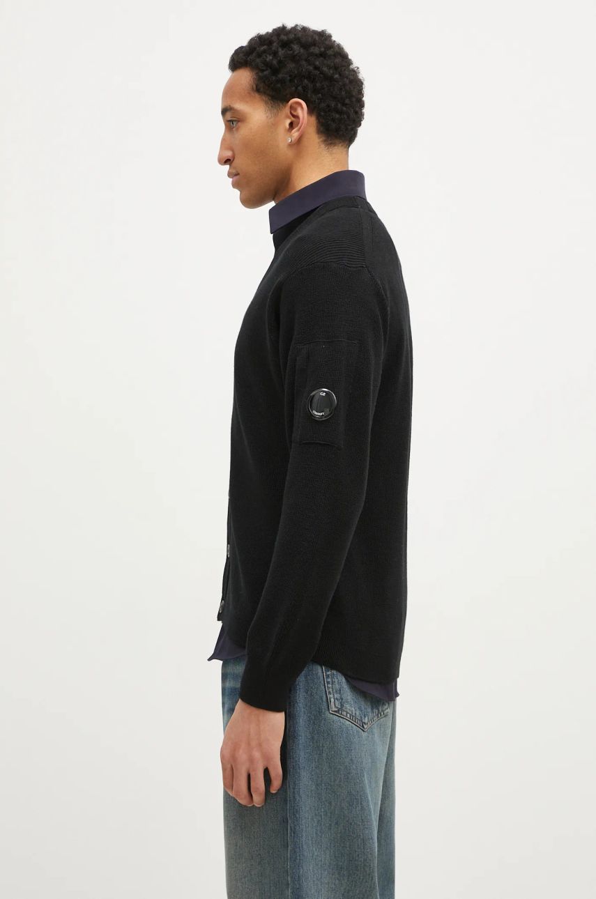 Villapaita C.P. Company Re-Wool Knit Cardigan Musta | 17CMKN253A006595A, 1