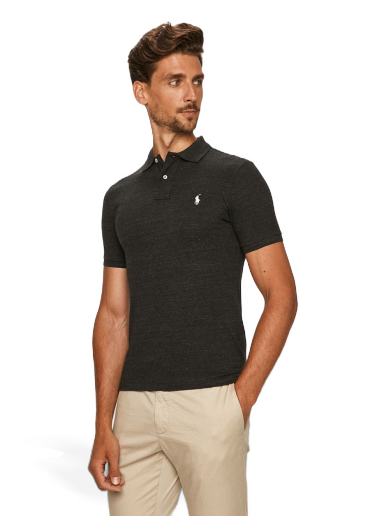 Poolopaita Polo by Ralph Lauren Custom Fit Polo Musta | 710536856031