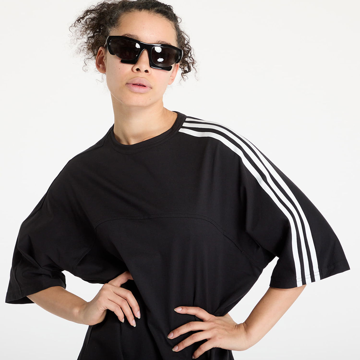 Mekko Y-3 Y-3 3-Stripes Short Sleeve T-Shirt Dress Musta | JN4986, 1