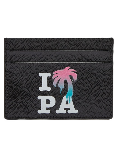 Lompakko Palm Angels I Love PA Card Holder Multi Musta | PMND008S23LEA0011084