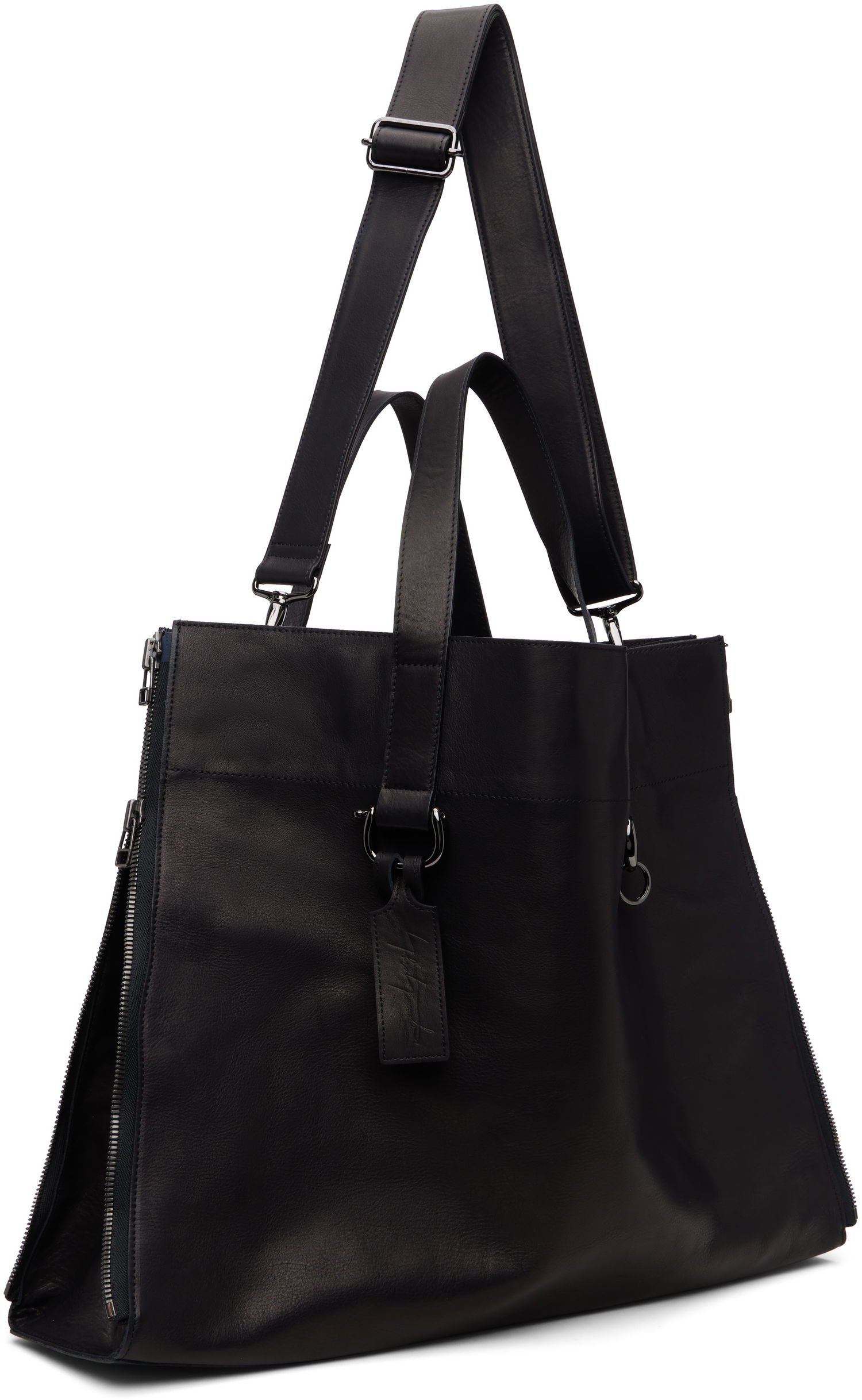 Kangaskassi Yohji Yamamoto YOHJI YAMAMOTO Zipper LL Tote Musta | DM-I01-784, 1