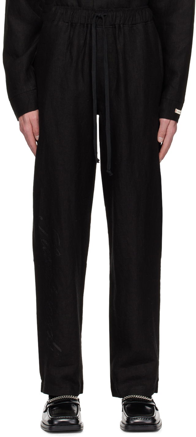 Housut Saintwoods Saintwoods Relaxed Trousers Musta | SW01614